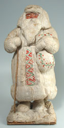 Russian New Year. Father Frost Figurine - Cotton - ca. 1950s