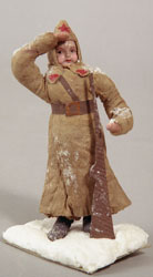 Russian New Year. Red Army Boy, Cotton, ca. 1936-40
