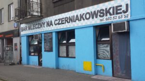 Milk bar on the corner of Czerniakowska and Bartycka streets in Warsaw