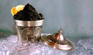 Caviar langauge Russian black