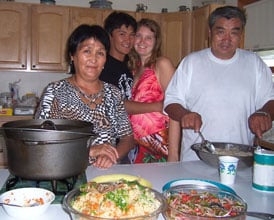 Making traditional Kyrgyz food in America