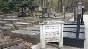 Symbolic grave to victims of Holocaust at Okopowa cemetery