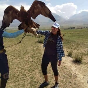 Eagle training in Kyrgyzstan