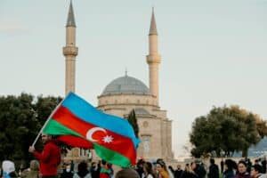 Azerbaijan Identity culture flag mosque martyr