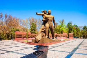 Monument of Courage in Tashkent, Uzbekistan