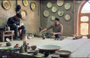 Uzbek ceramics history archeology production techniques