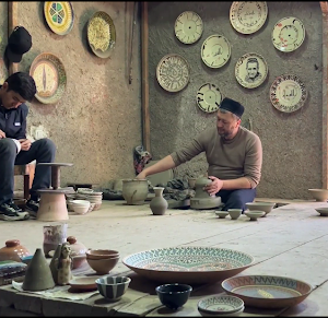 Uzbek ceramics history archeology production techniques