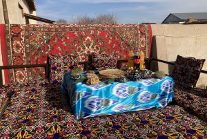 Carpets rugs khiva uzbekistan