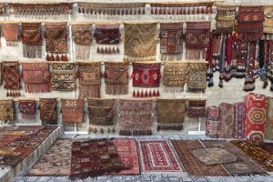 Carpets rugs bukhara uzbekistan