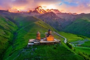 Gergeti trinity church Caucasus