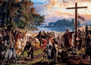 Christianization of Poland A.D. 966. by Jan Matejko