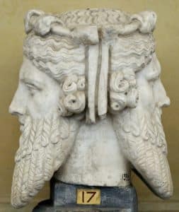 Bust of Janus jani god