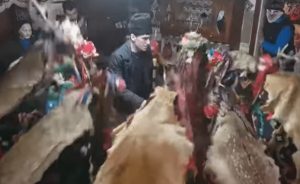 The goat dance in Moldova