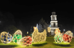 Light festival in Chișinău