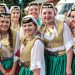 USA folklore ensemble KUD Derdan perform live at Trg djece Sarajeva